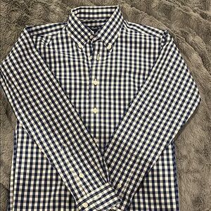 Brooks Brothers Youth Blue Checkered Shirt